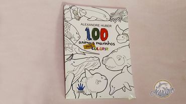Livro 100 Animais Marinhos para Colorir
